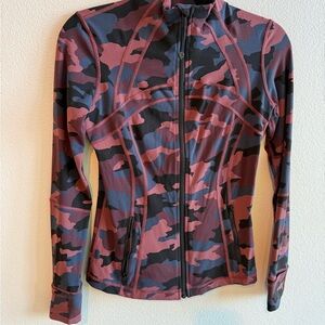 Lululemon Athletica Pink and Black Camouflage Jacket